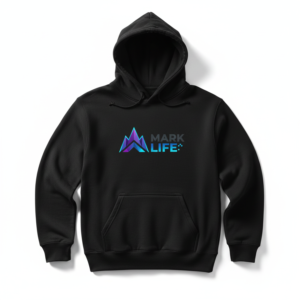 🧥 Sudadera Hoodie "Mark Life": Tu Zona de Confort 2.0 – Edición Startup - Imagen 3
